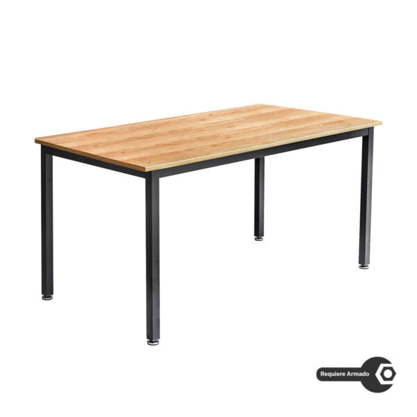 Escritorio Madera De Acacia Y Metal 65x150x80cm