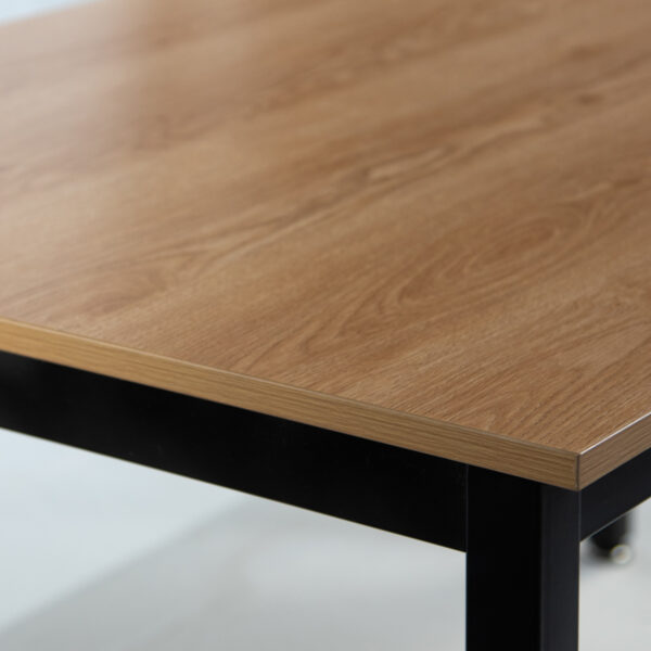 Escritorio Madera De Acacia Y Metal 65x150x80cm - Imagen 3