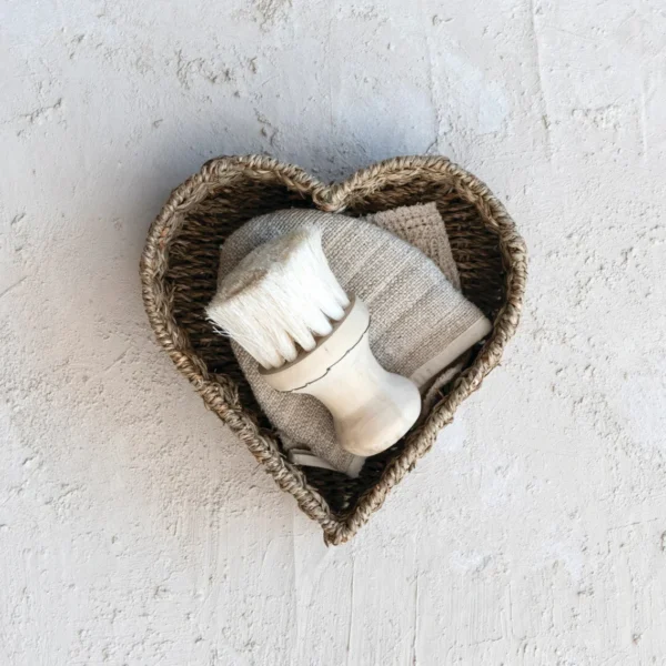 Canasto corazón yute - Imagen 2
